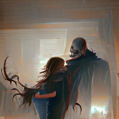 Sinister Portrait of a Resilient Figure