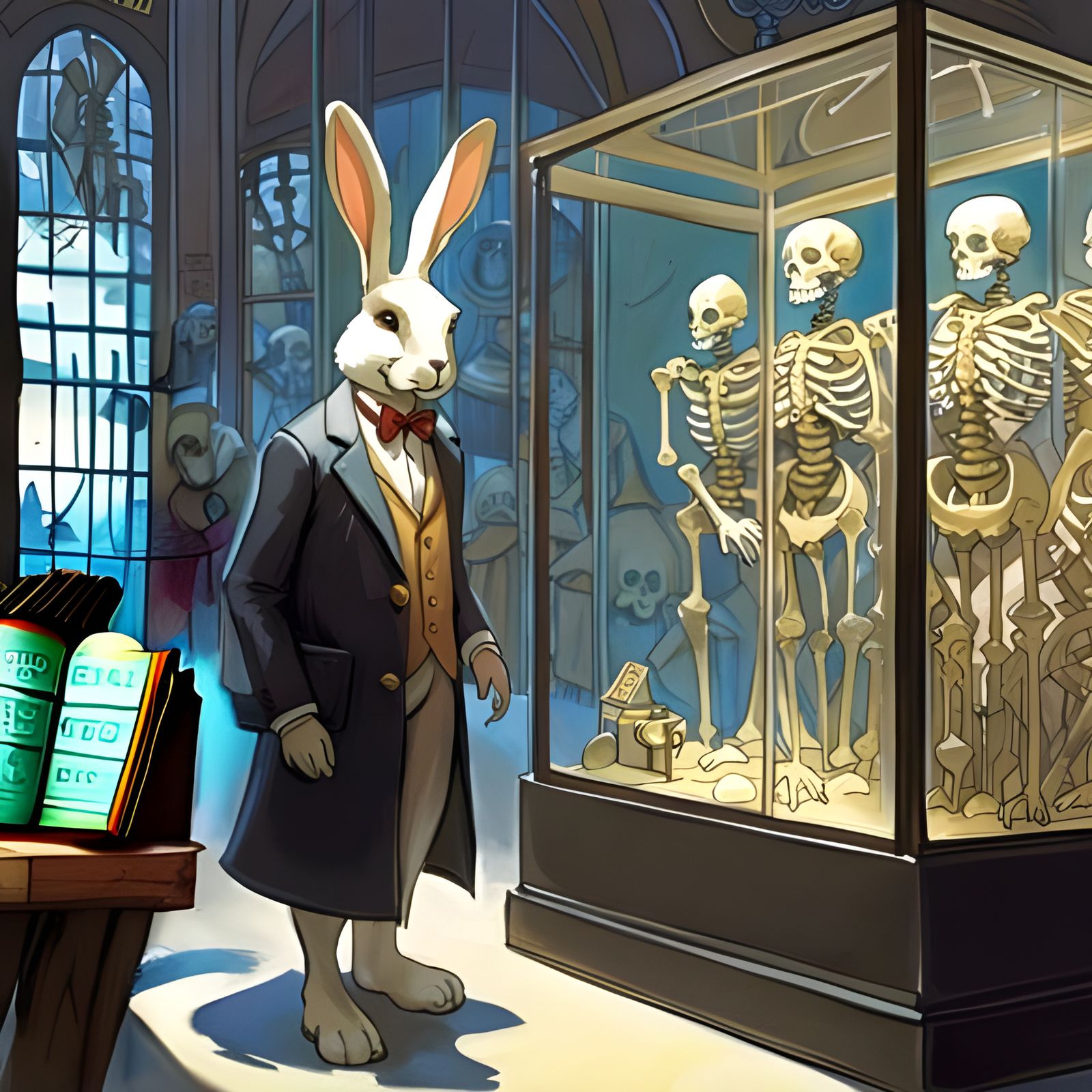 Forgotten Tomes and Mysterious Creatures in Dark Academic St...