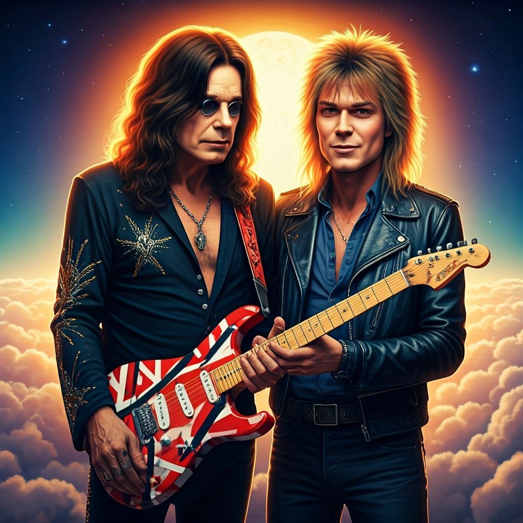 Eddie Van Halen Greets Ozzy Osbourne in Heaven