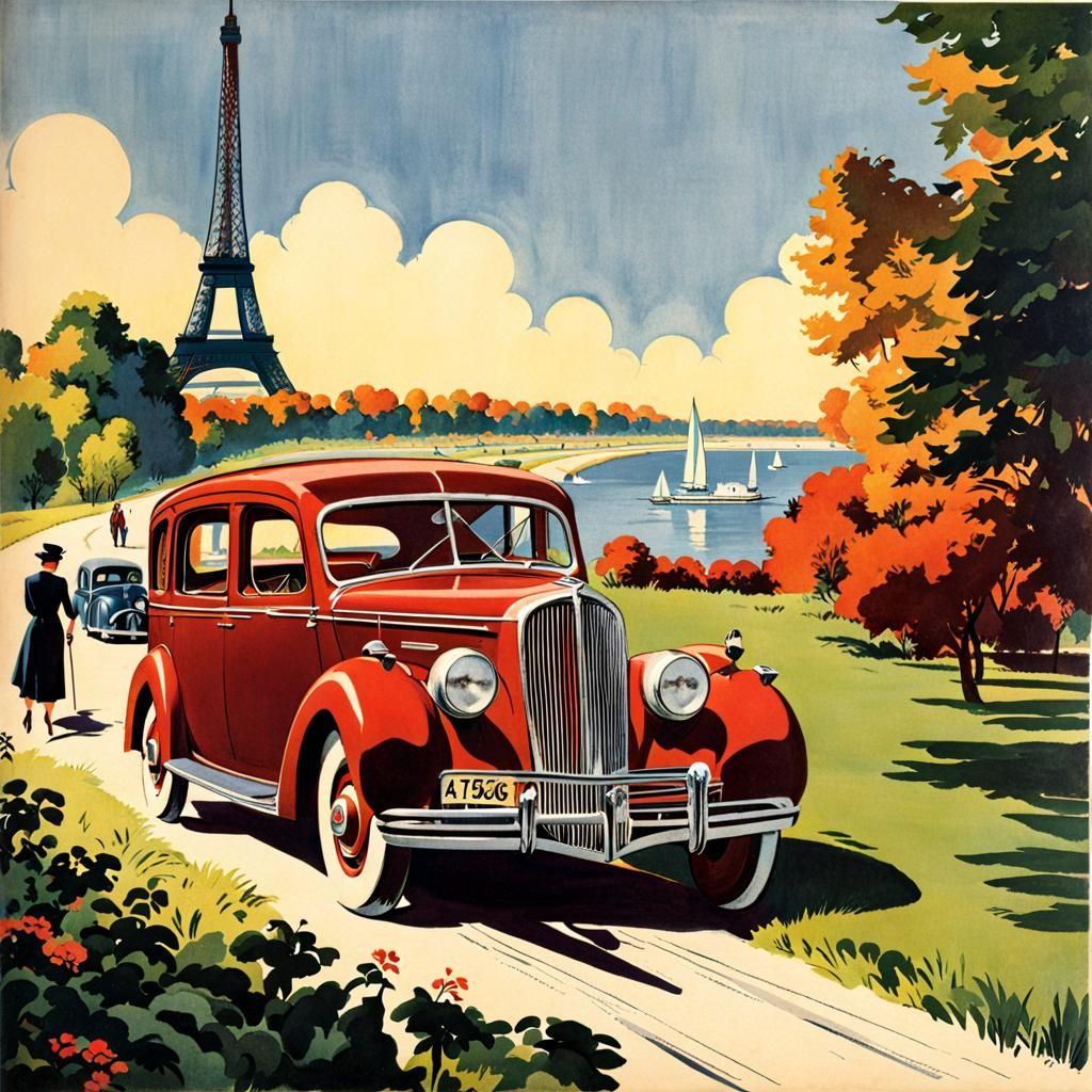 1940's Book Illustration Style