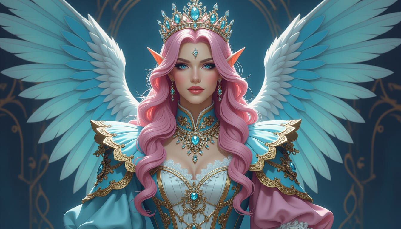 Transgender Faerie Queen in Steampunk Attire