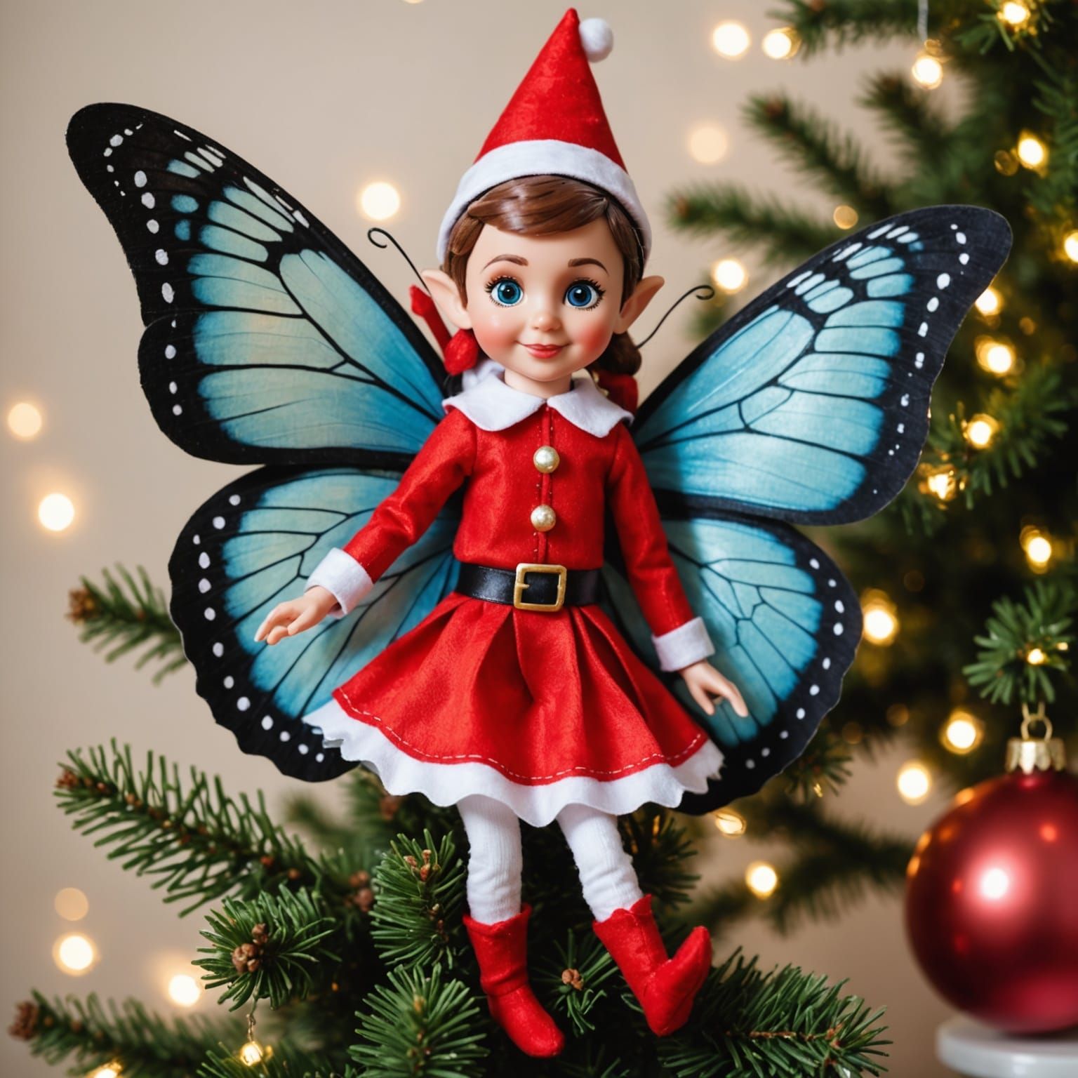 A Delicate Elf on the Shelf Butterfly