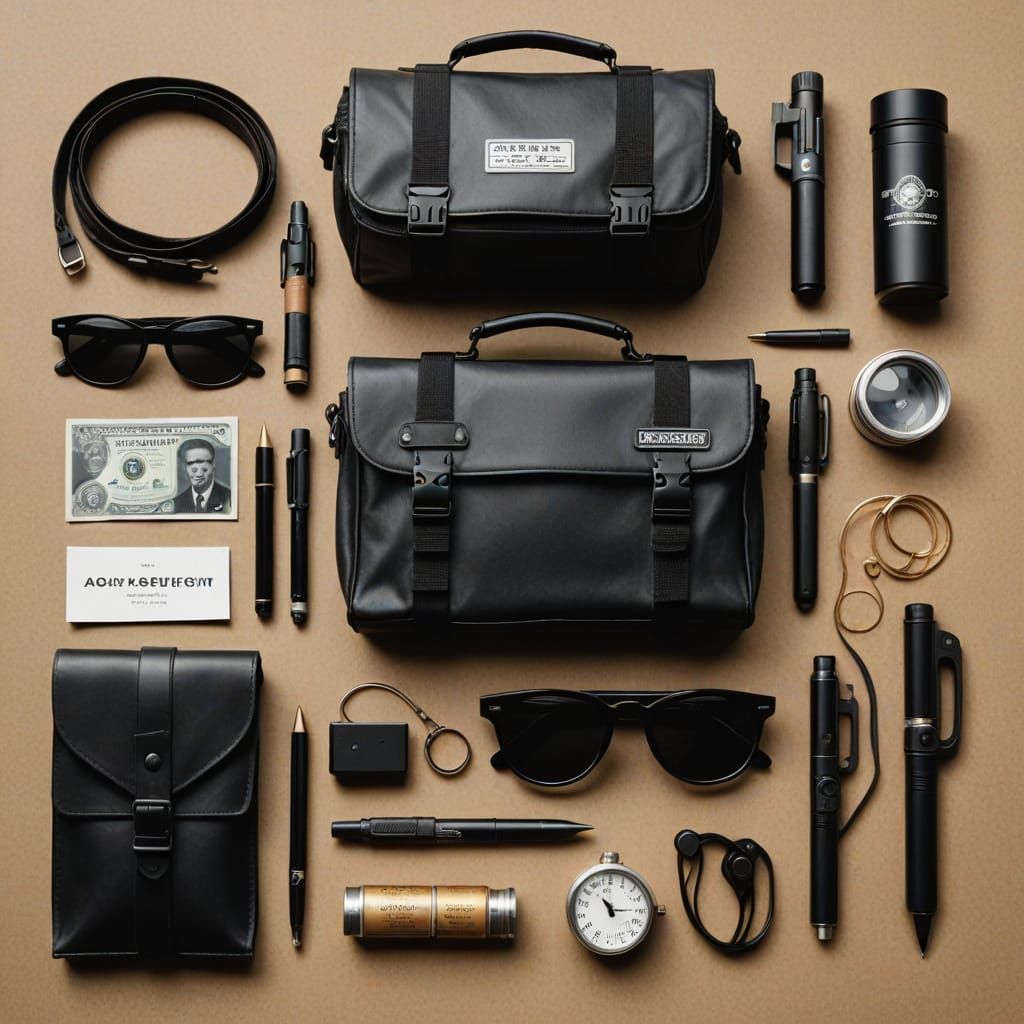 Espionage Essentials in a Spy Kit