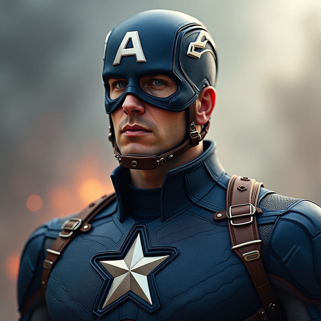 Epic Captain America Digital Matte Painting