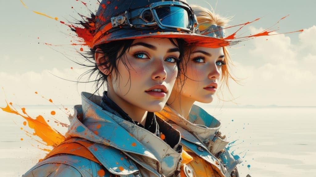 Beach Sailors on Salar de Uyuni Salt Flats