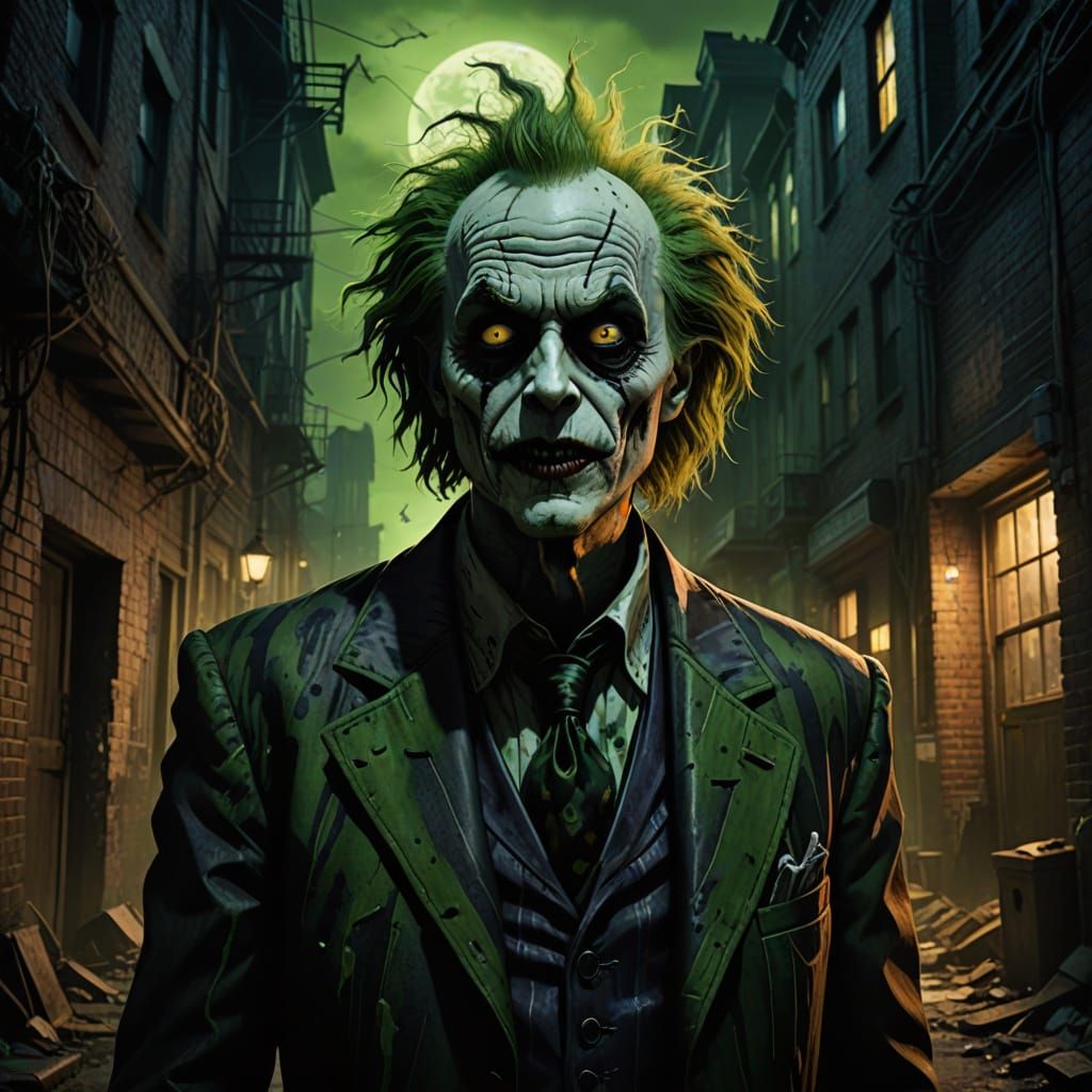 Beetlejuice in Gotham City Concept Art