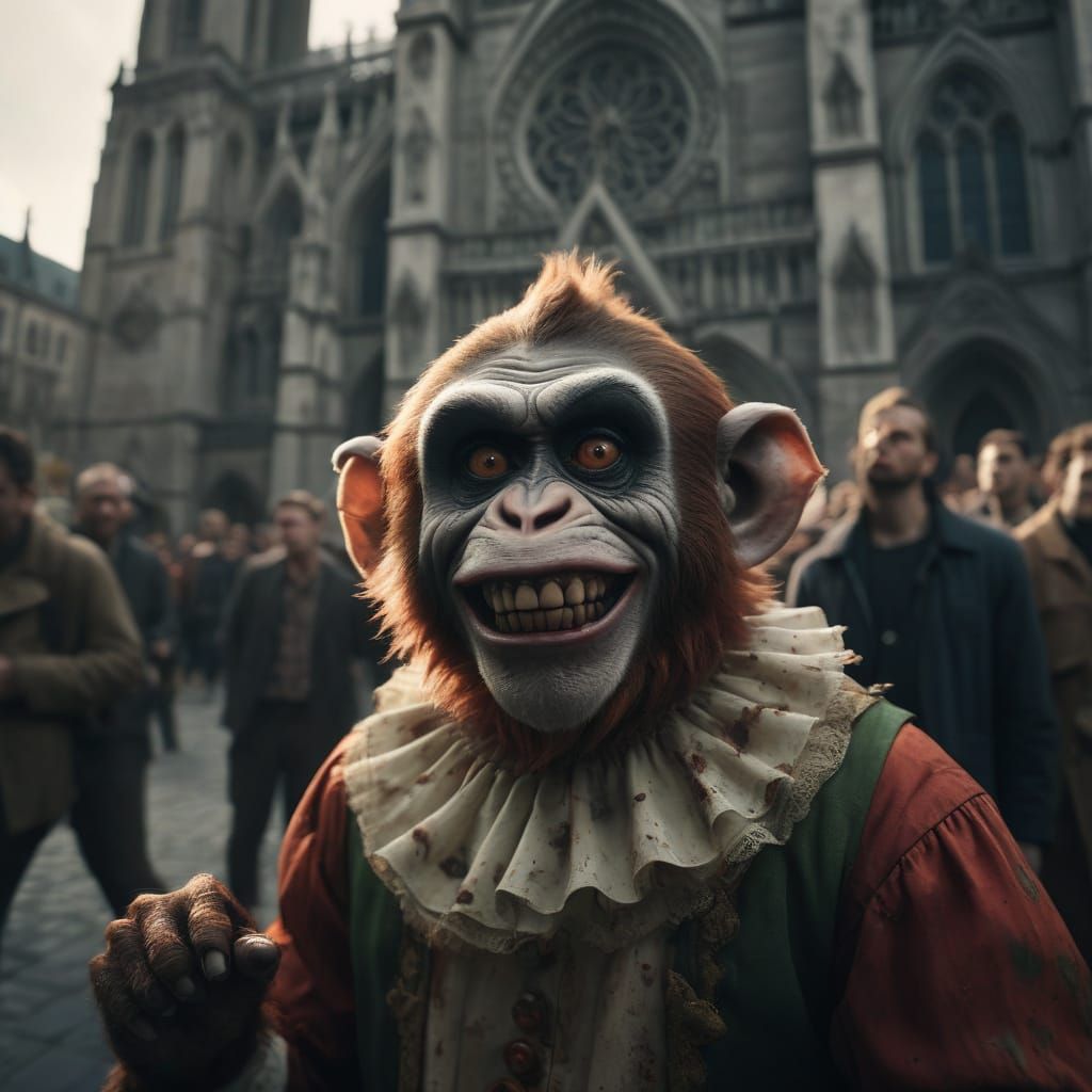 Eerie Zombie Monkey Monstrosity Haunts New York City Landmar...