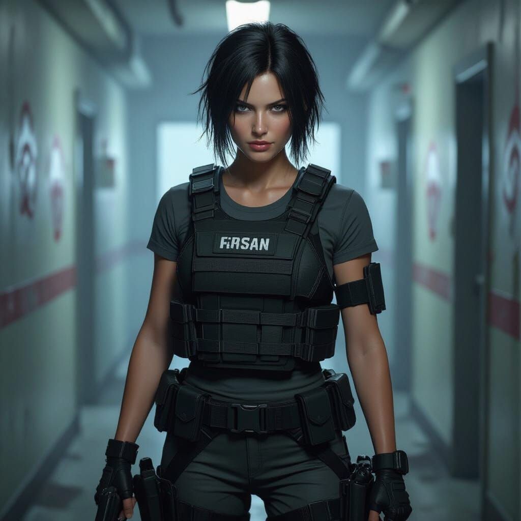 Survival Horror Heroine in Tactical Gear