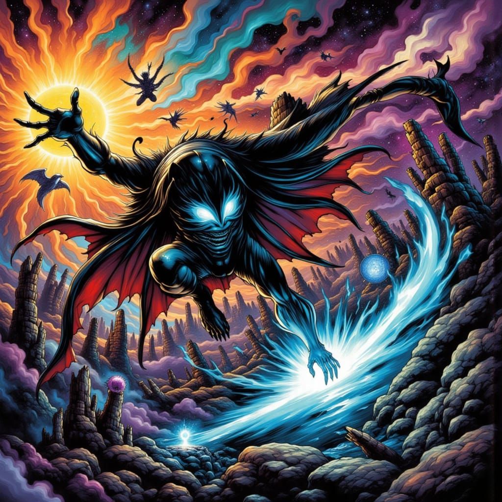 Glass-Jawed Space Shark with Mischievous Symbiotes