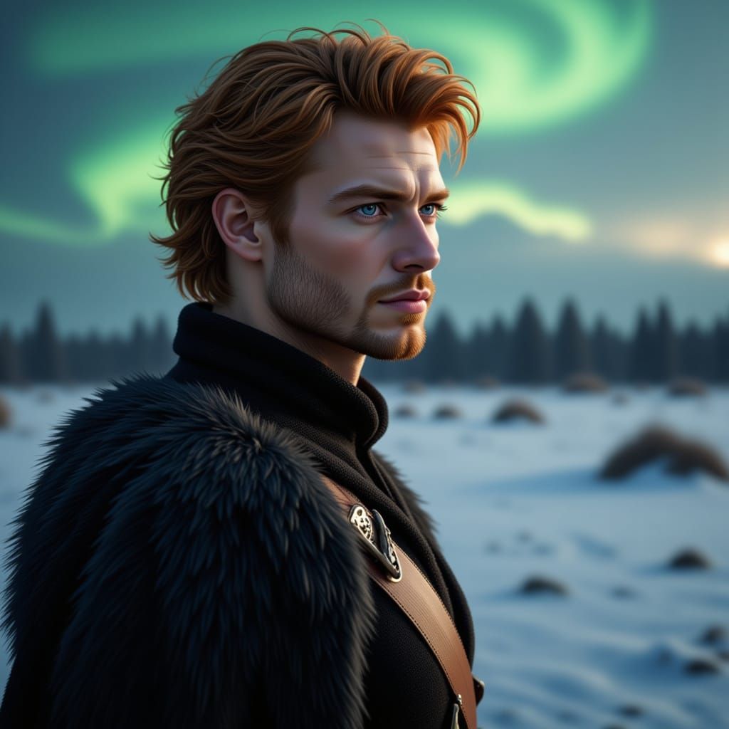 Siberian Prince in Ancient Fur Costume