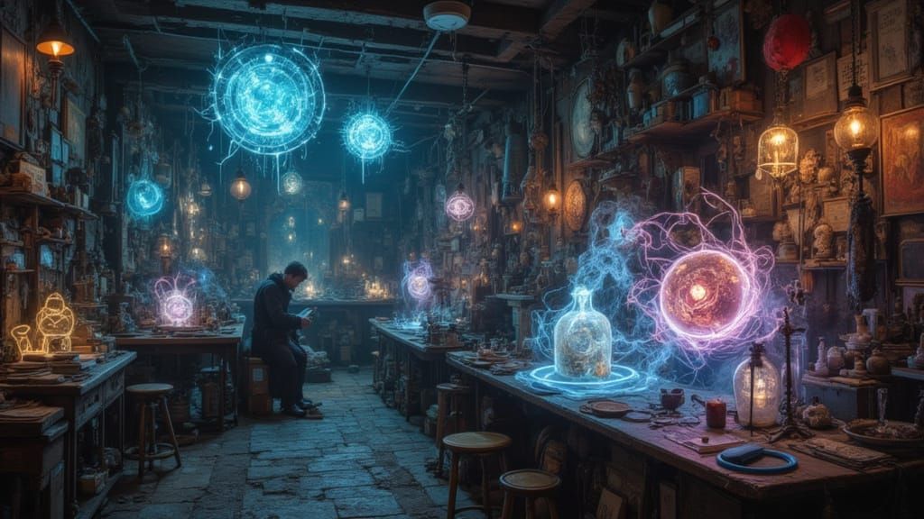 Artist Crafts Ethereal Plasma Sculptures in Fantasy Studio
