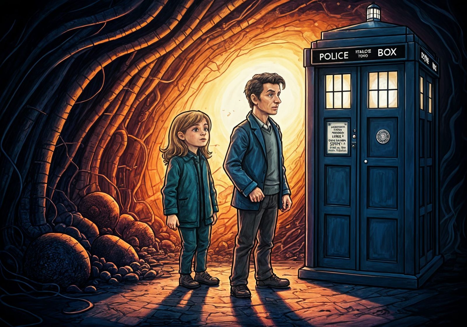 Whovian Masterpiece in Vibrant Colours