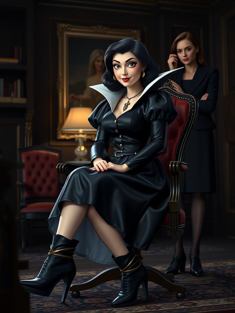 Snow White Villainess in Dark Office