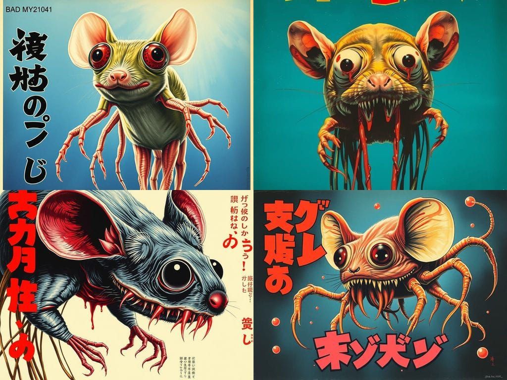 Grotesque Homunculus Hybrid Terrorizes 1960s Japanese City i...