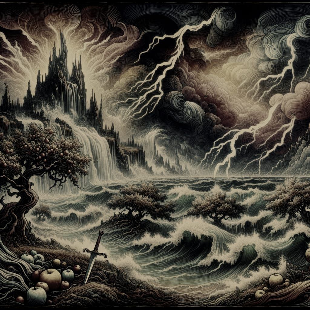 A raging storm over Avalon