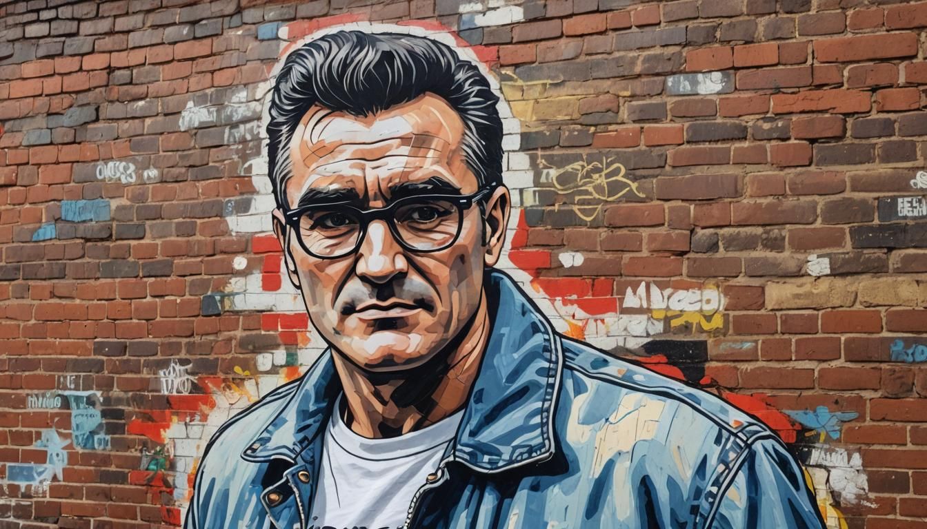 Morrissey Portrait in Comic Book Art Style