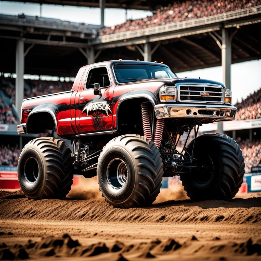 Hyperrealistic Monster Truck in HDR