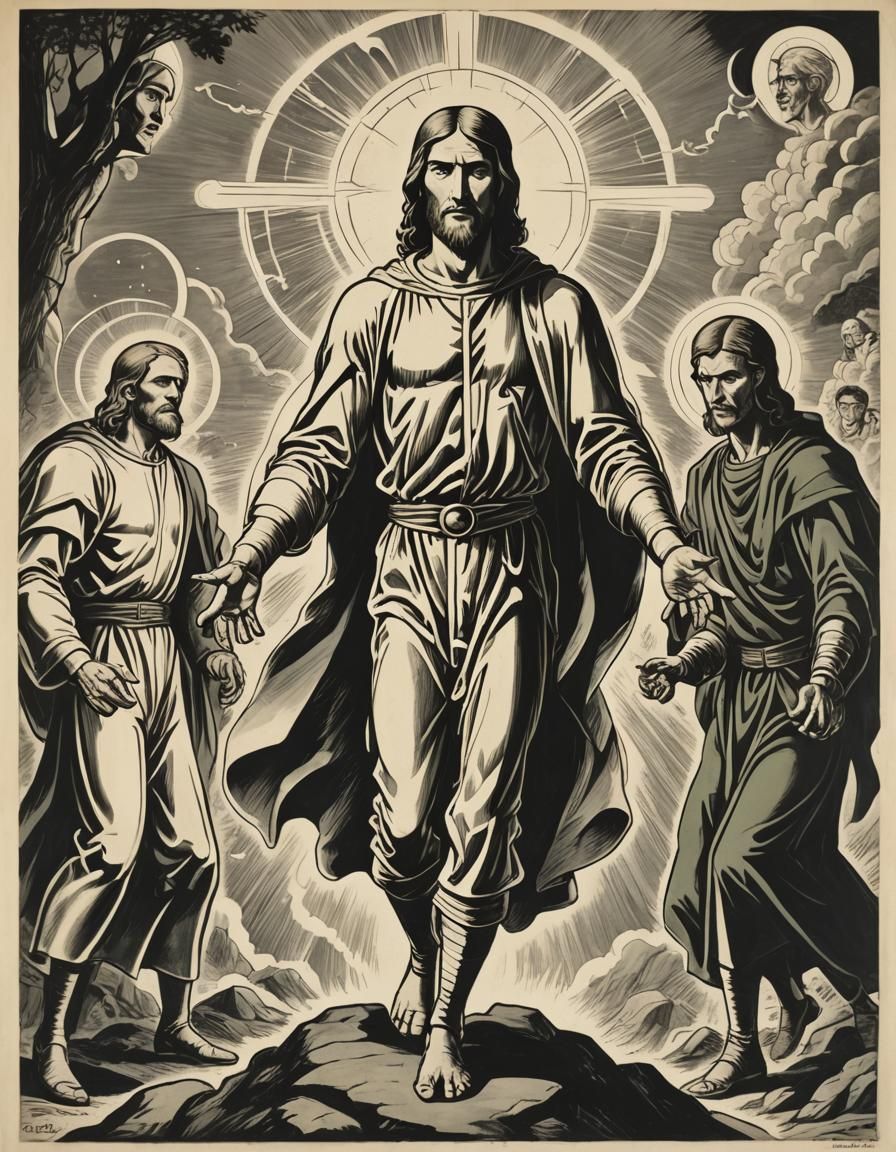 The Transfiguration: Classic Comic Book Style