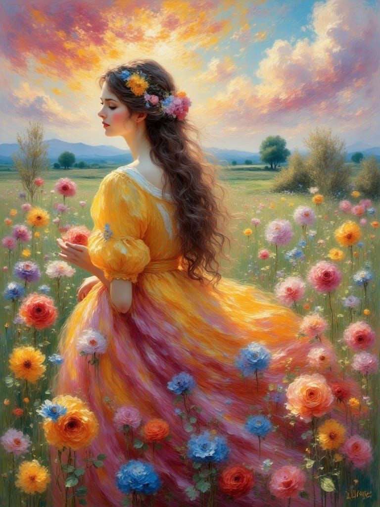 Dreamy Gouache Art Style