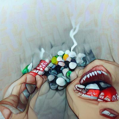 AI Generated Image of Addiction