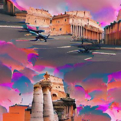 Colosseum Sunset: A Roman Holiday Image