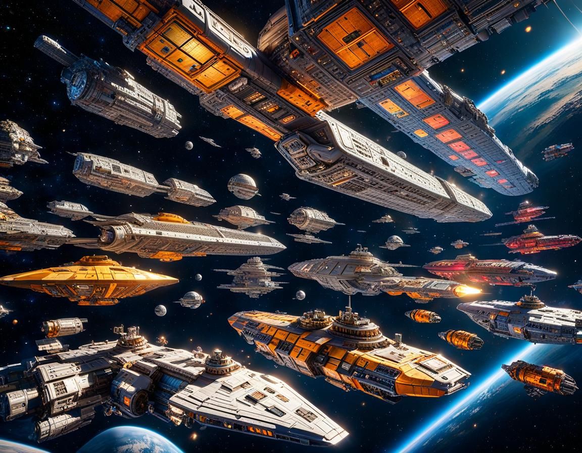 Pirate Spaceships Traverse Asteroid Field in Hyperrealistic ...