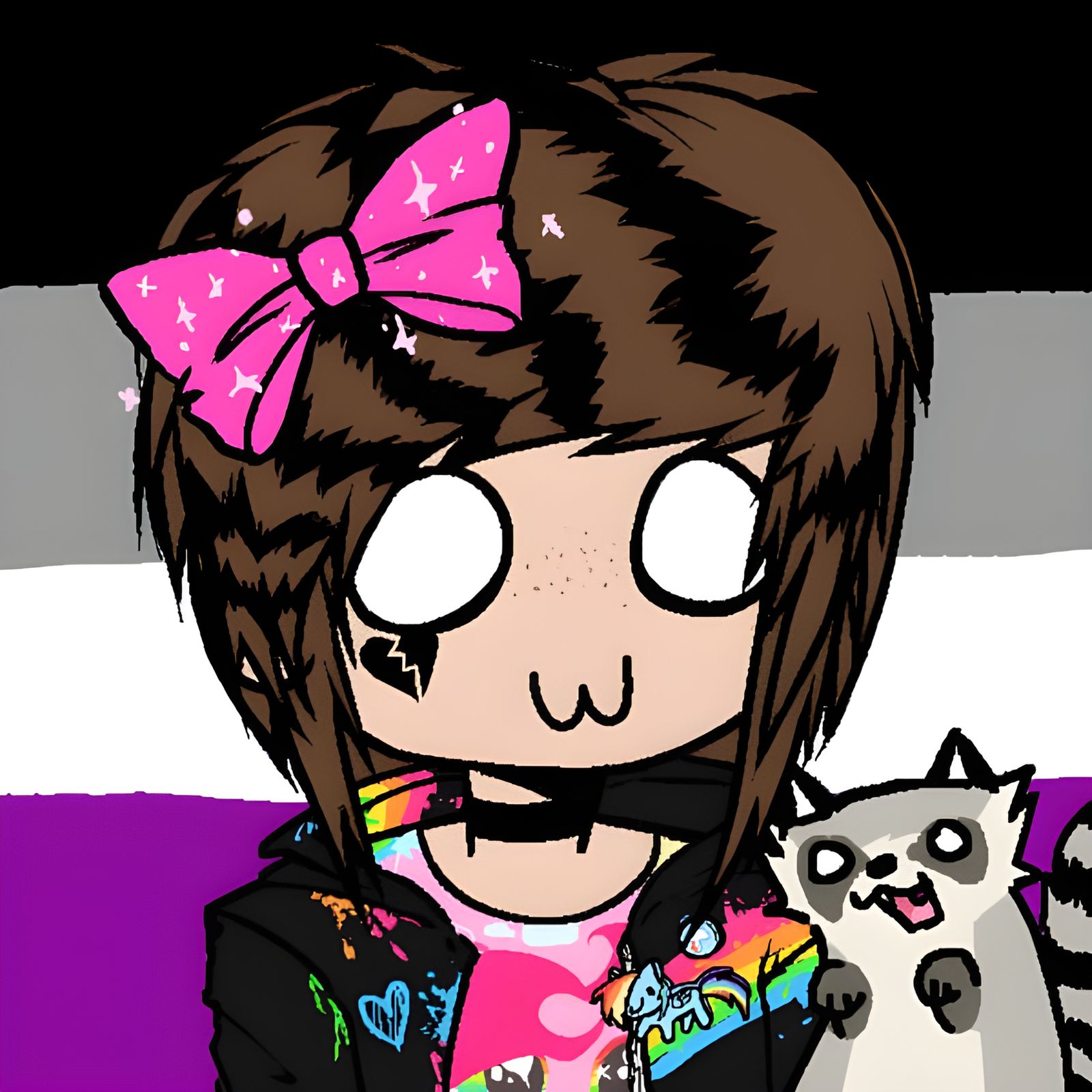 Emo Avatar in Digital Art Style