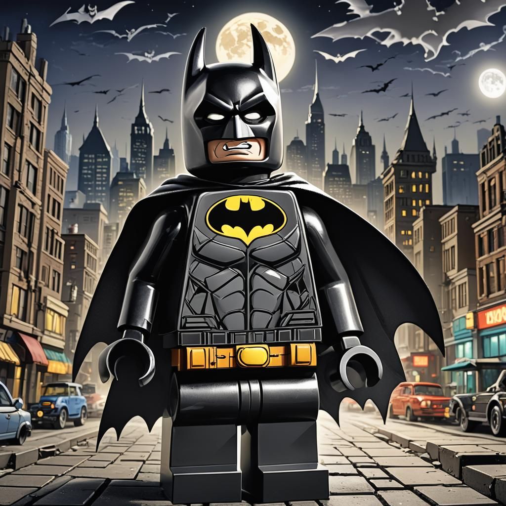 Lego Batman in Gotham: Comic Book Style