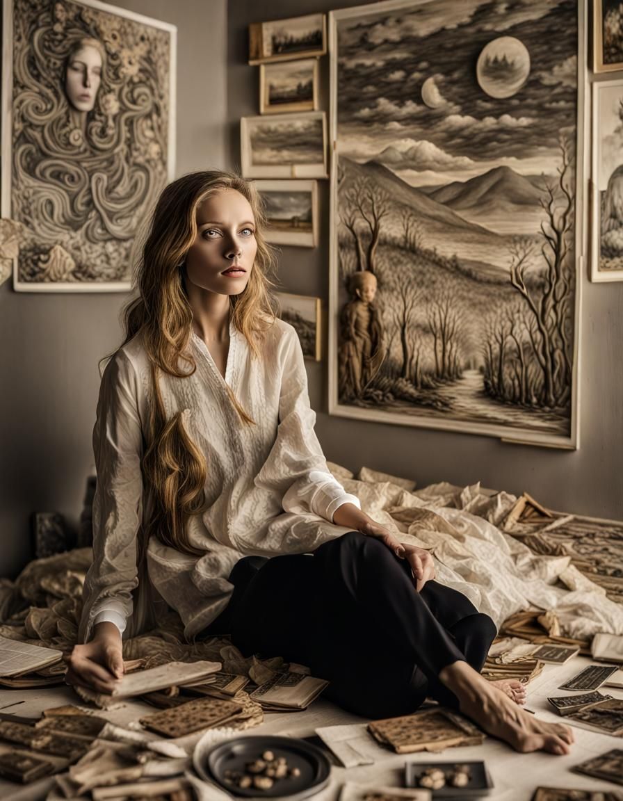 Surreal Dream Photograph in Stopmotion Cinema Style