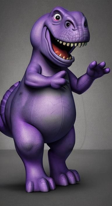 Friendly Purple Dinosaur: Barney AI Interpretation
