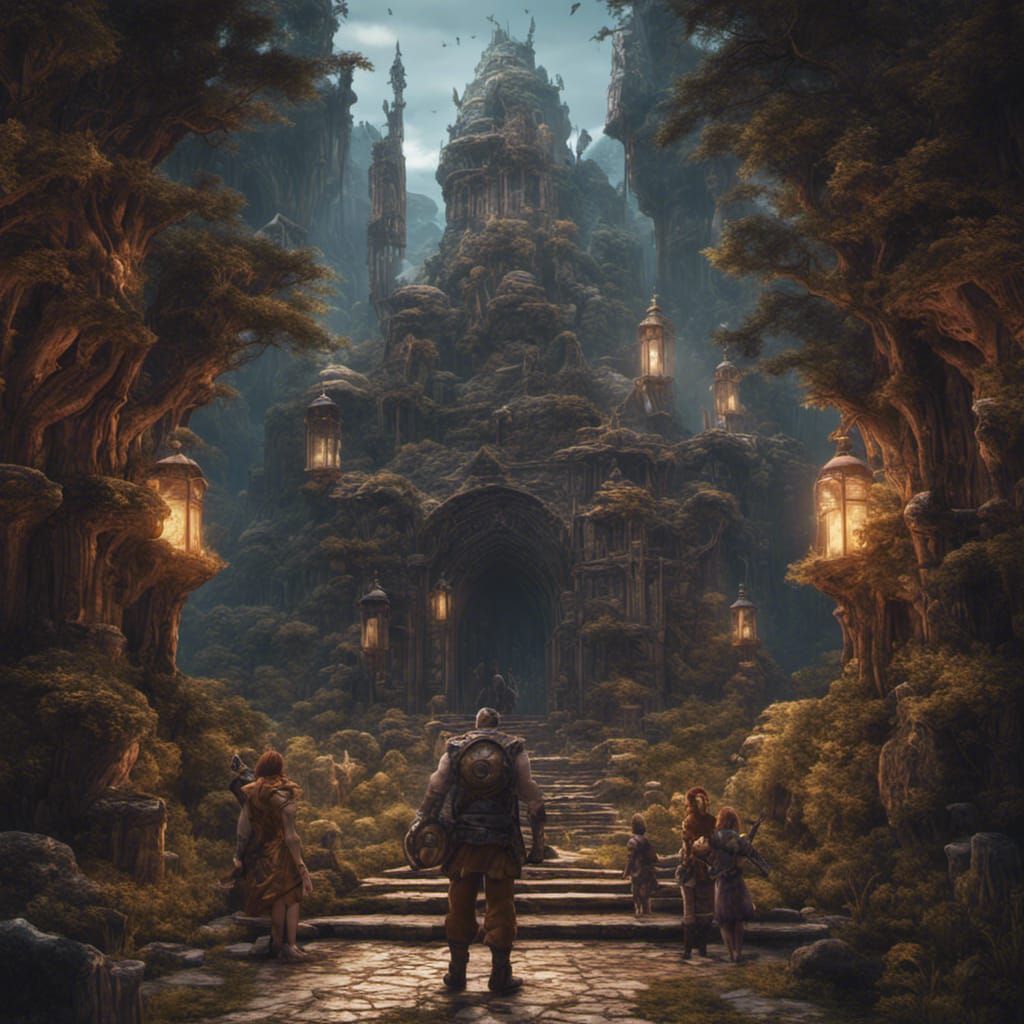 Fantastical Family Concept Art in Deep Color