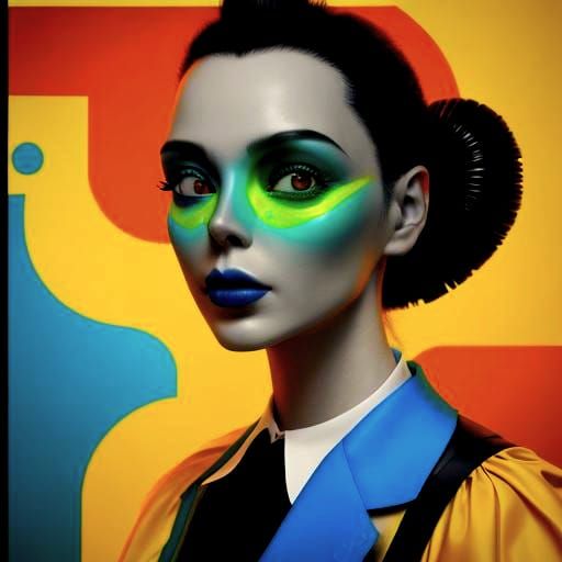 Surreal Psychedelic Scene in Vivid CGI