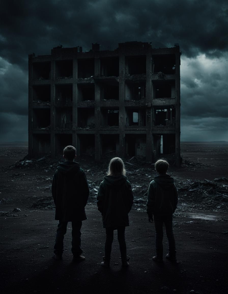 Eerie Silence Engulfs Abandoned Building in Cinematic Still