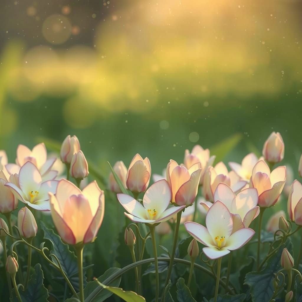 Romantic Garden Goddess in Pre-Raphaelite Style