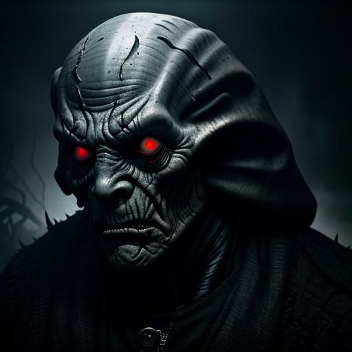 Terrifying Michael Myers Demon Fusion in Dark Surrealism