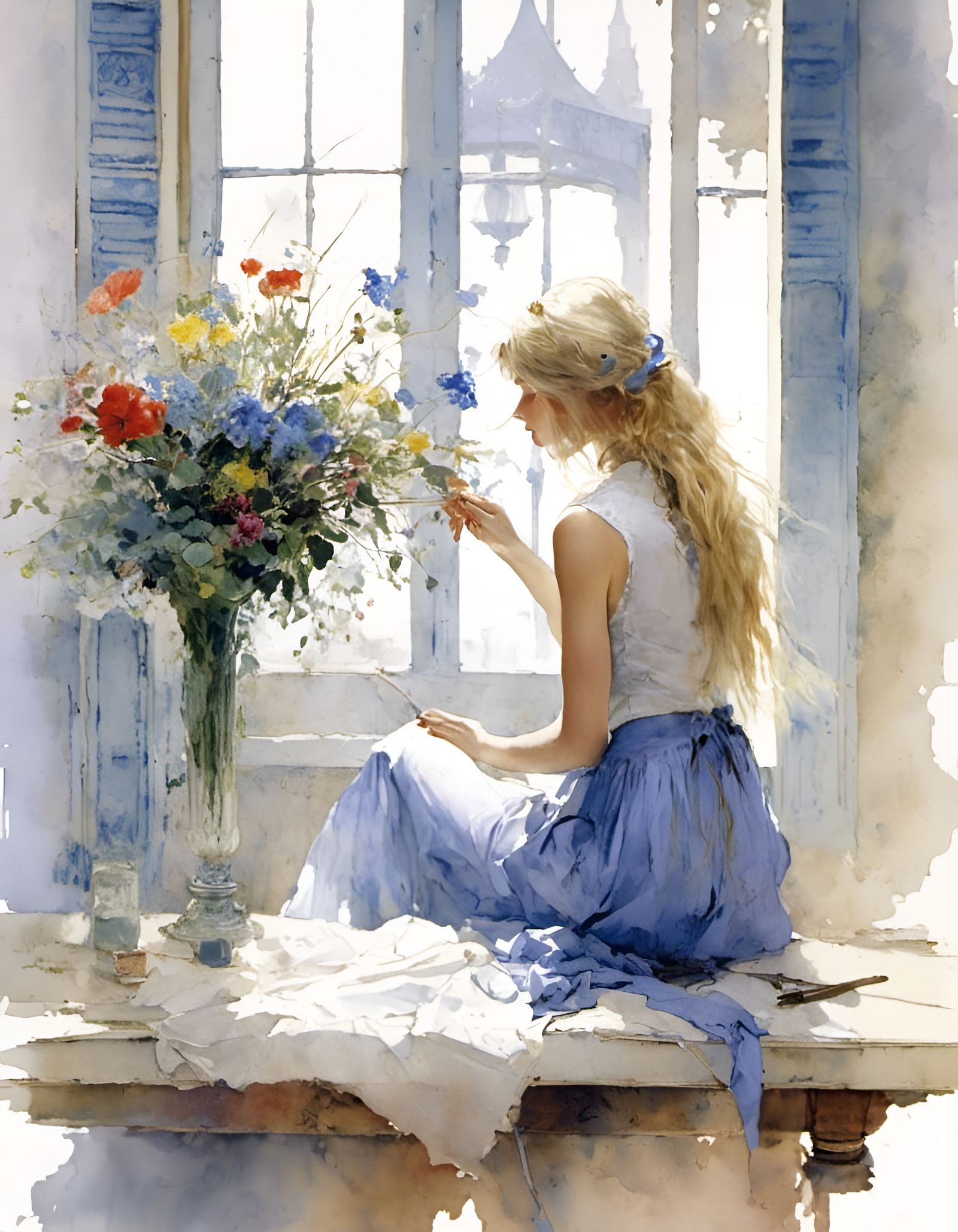 Beauty in periwinkle