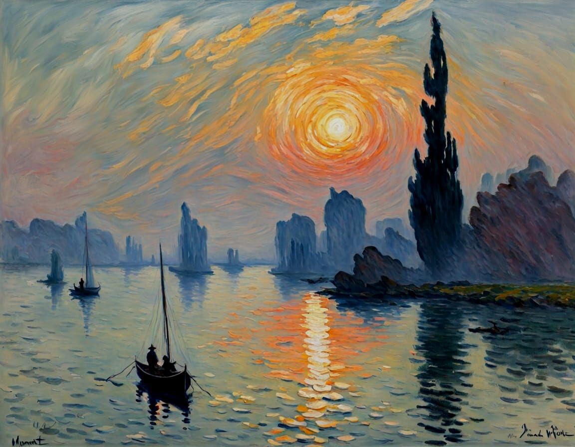 Monet-Inspired Light and Shadow