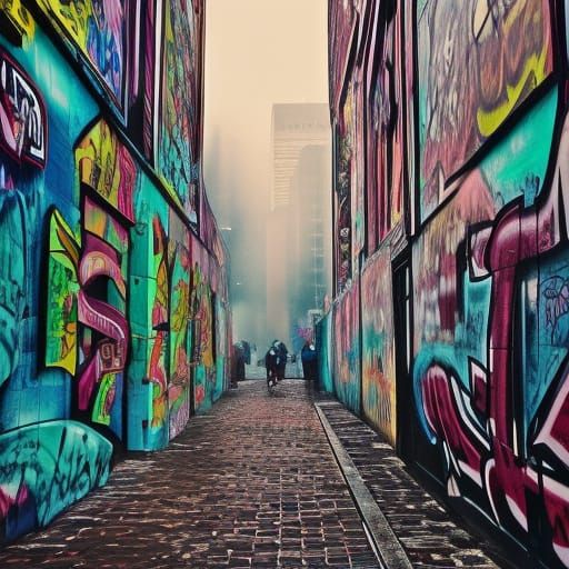 Urban Graffiti Art: Capturing City Energy