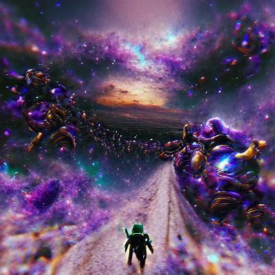 Abstract Infinity Journey: AI-Generated Art