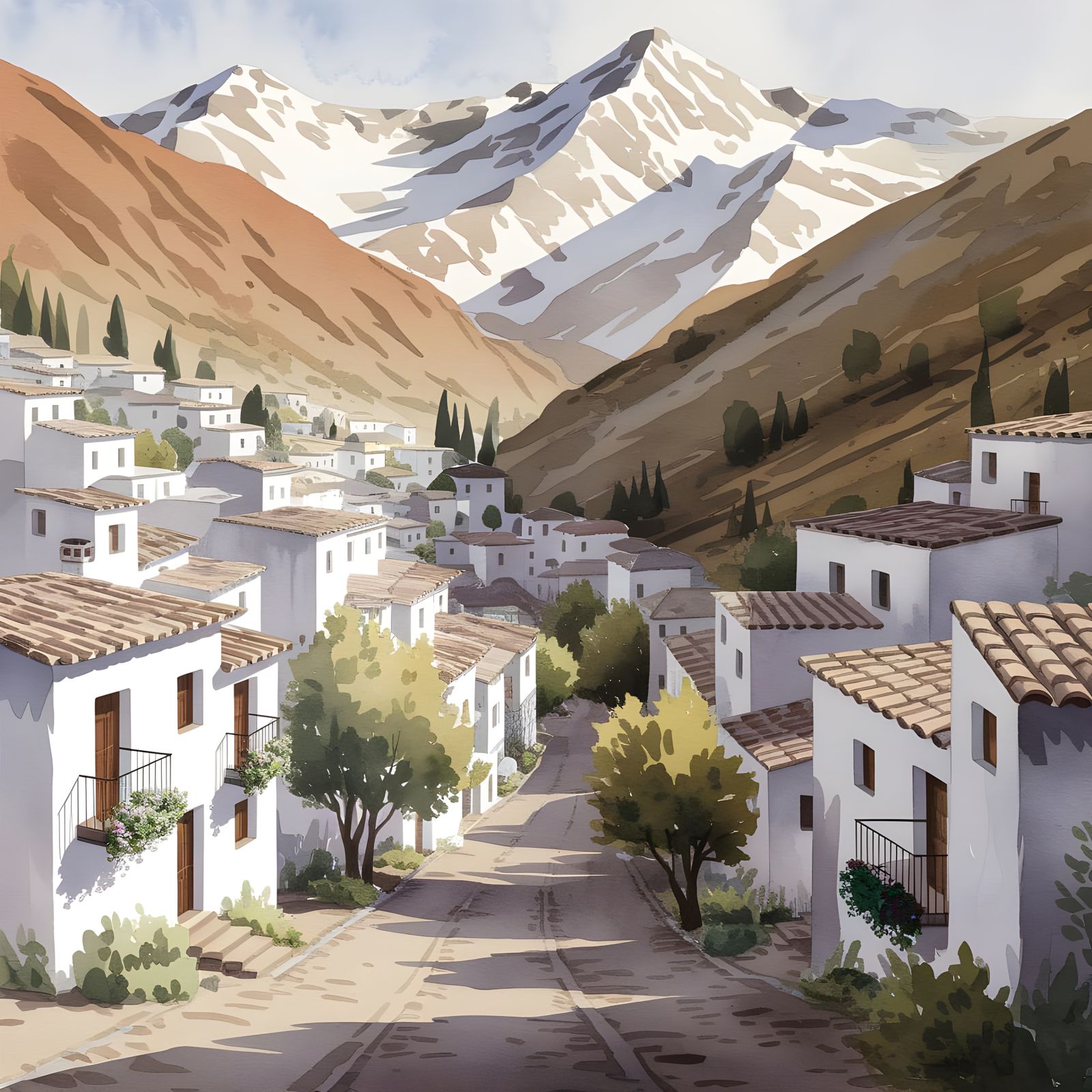 Trevélez: Watercolour Village in Sierra Nevada