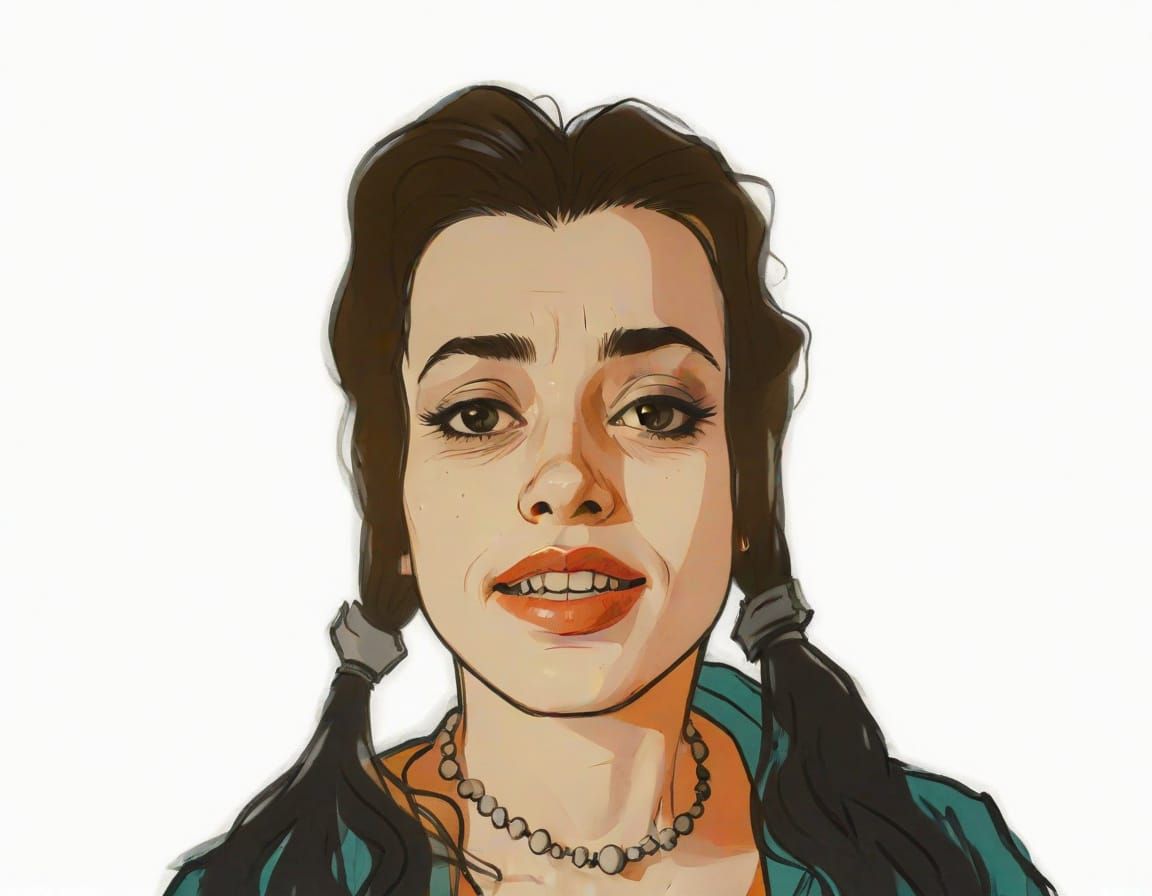 Film Noir Chess Scene in Studio Ghibli Style