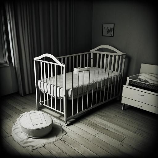 Lonely Baby Cries in Dark Crib