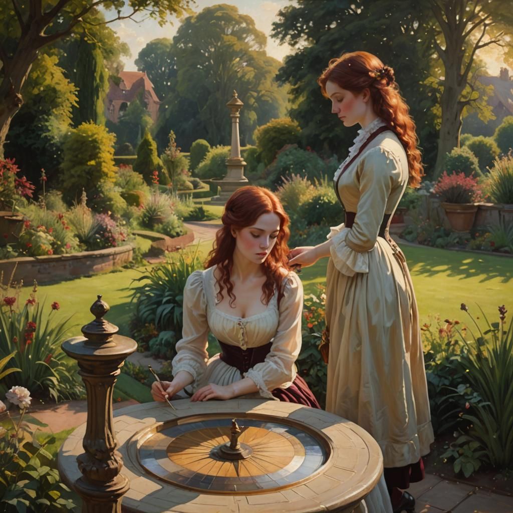 the lady and the sundial