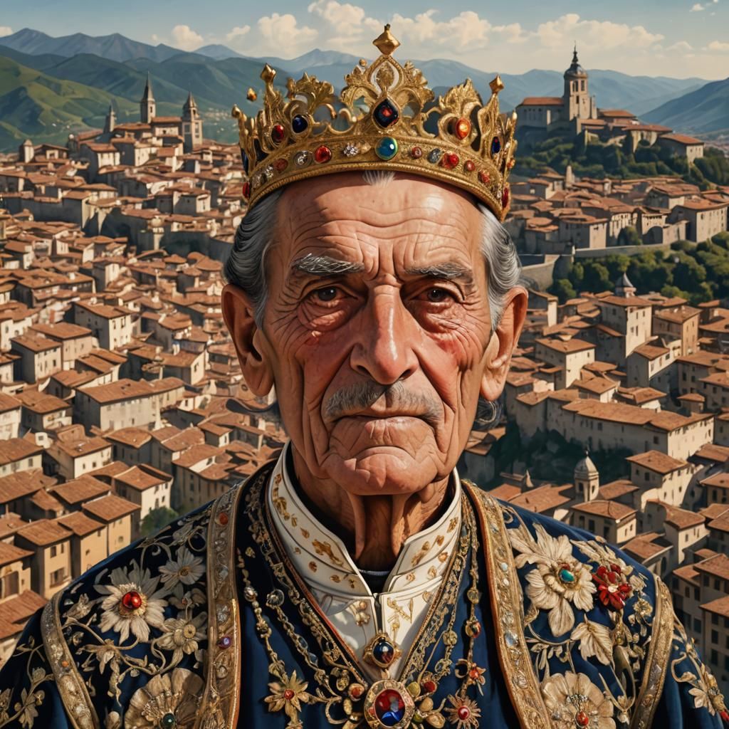 Medieval Portrait of King Fortún Garcés de Sobrarbe