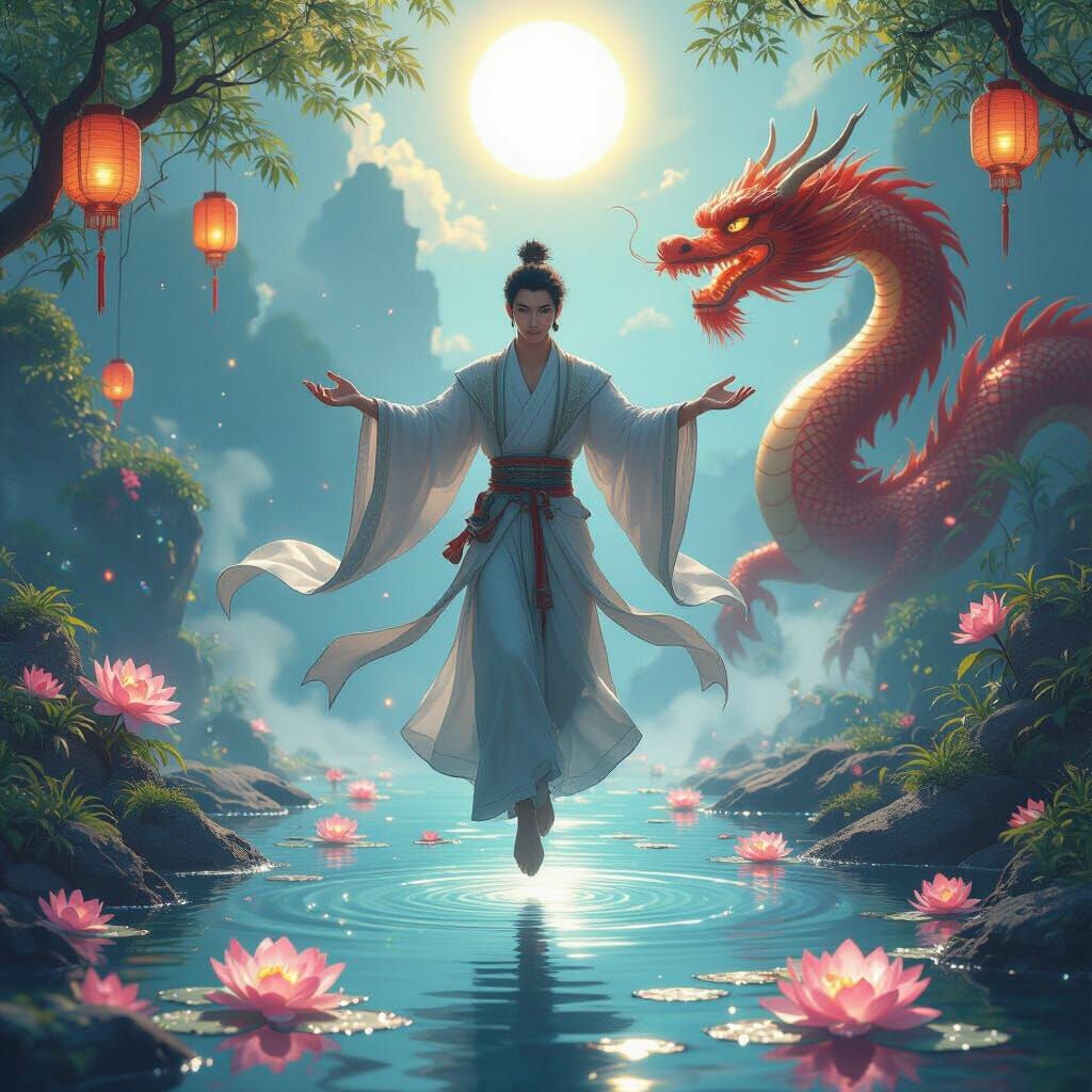 Anime Tarot Card: Southeast Asian Mythical Man