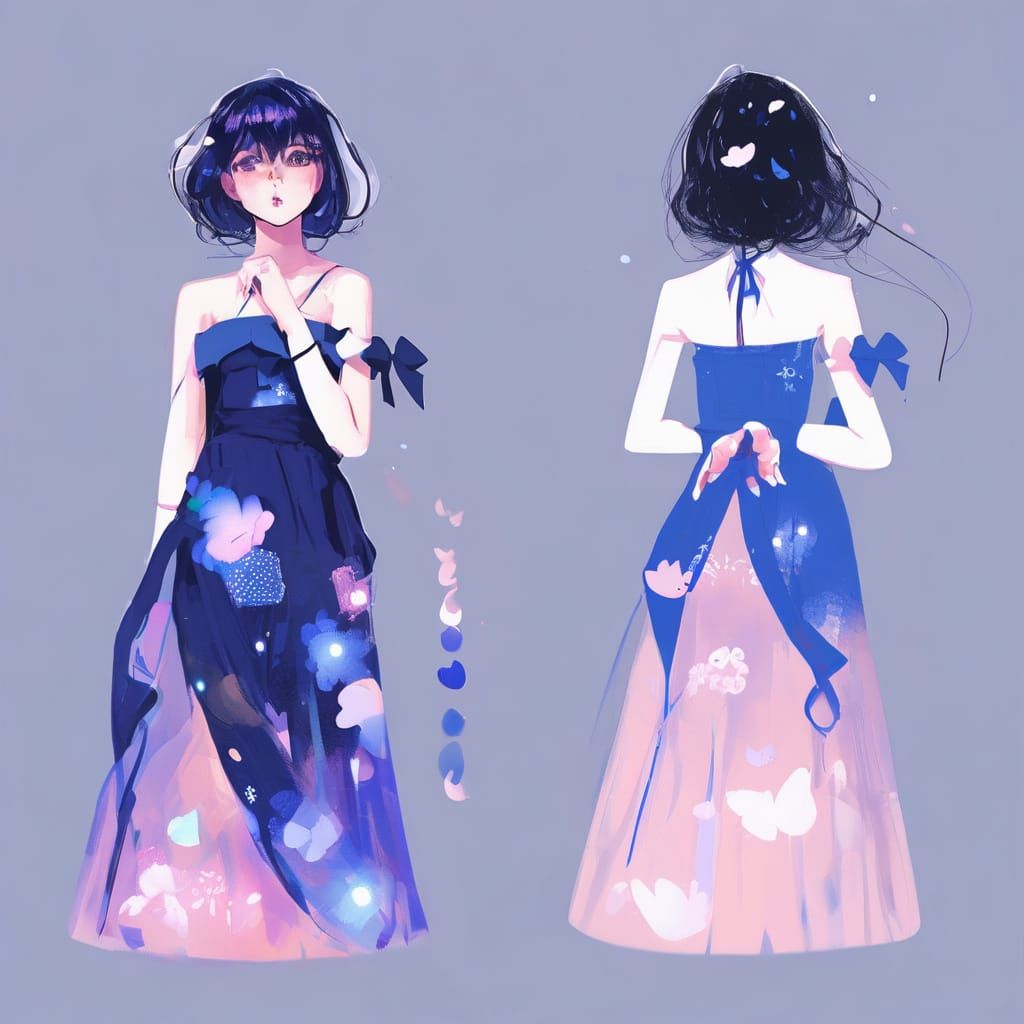 Impressionist Portrait with Dynamic Painterly Strokes