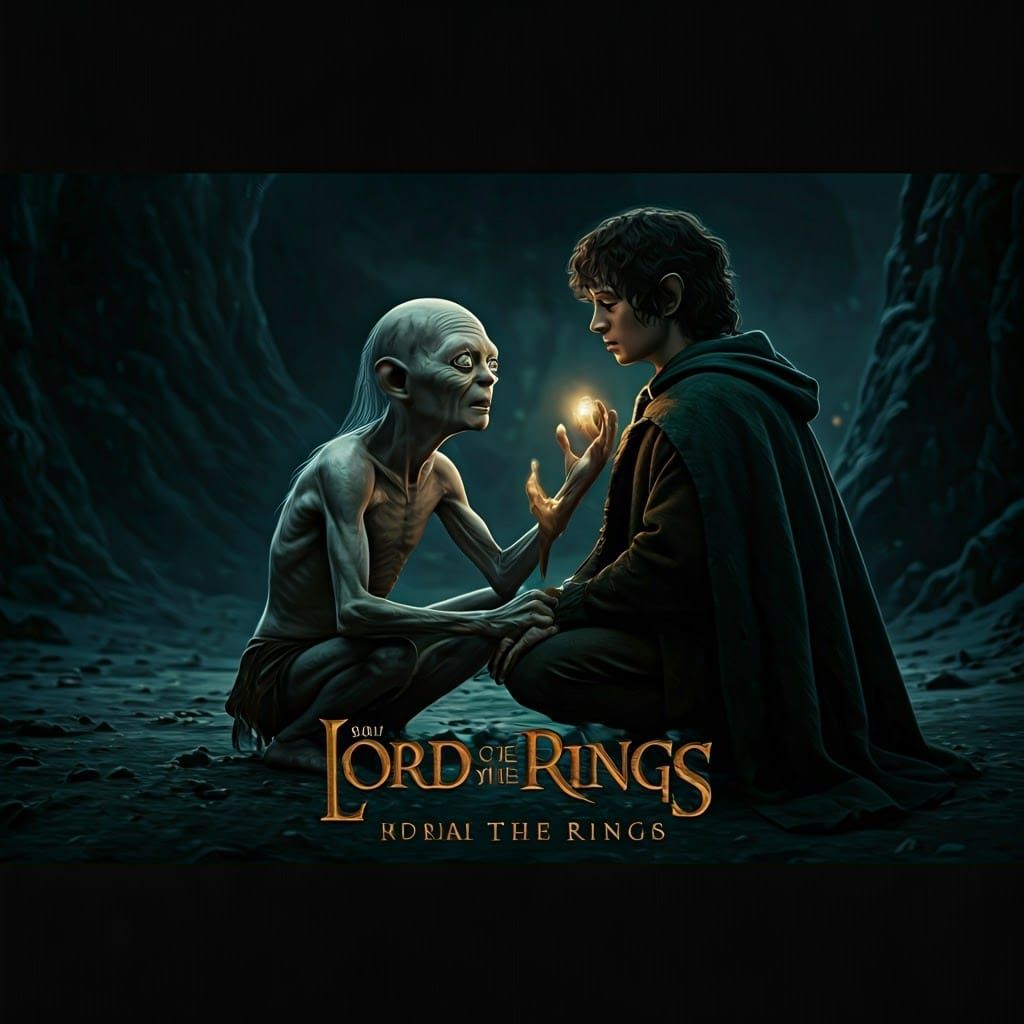 Middle-earth Heroes in Cinematic Film Still