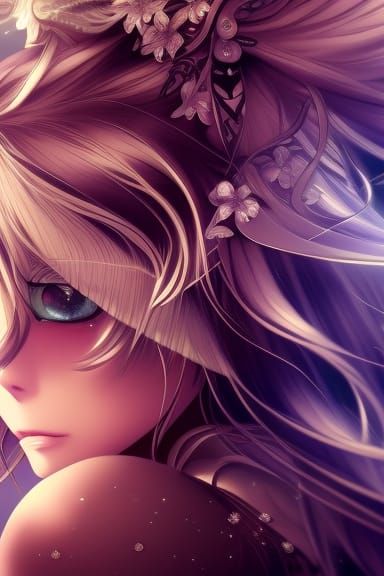 Magical Anime Key Visual with Intricate Details