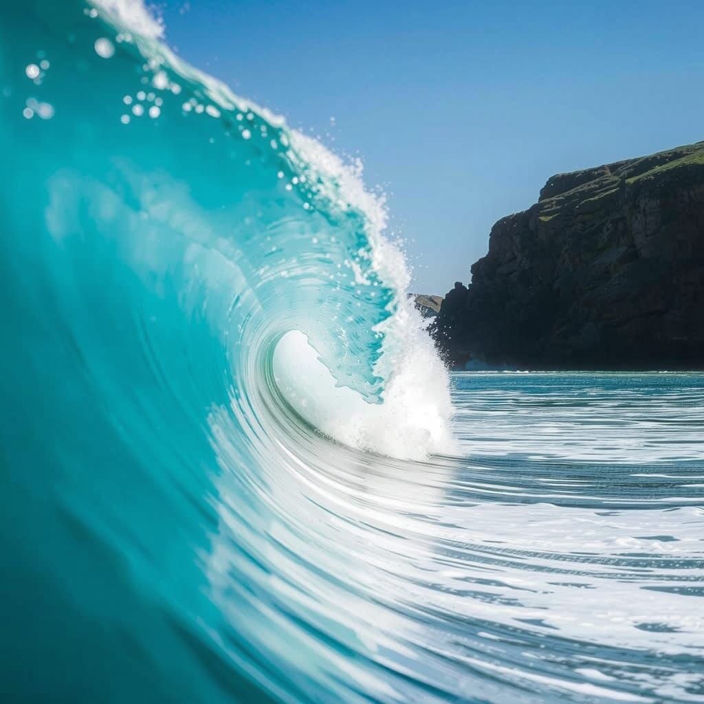 Amazing water and waves