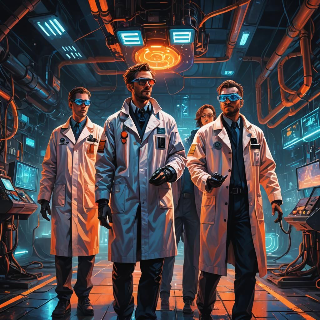 Cyberpunk Lab Experiment with Psychotronic Devices